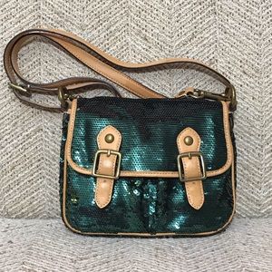 ✳️Coach Sequined Green Crossbody✳️